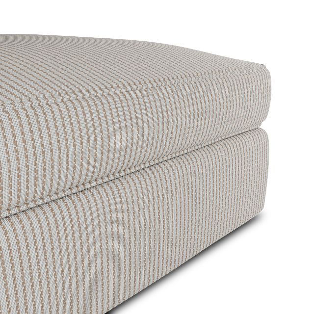 Siesta Lucy Light Beige Fabric Ottoman