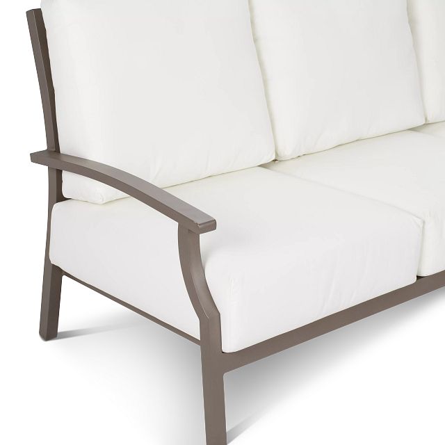 Raleigh White Aluminum Sofa (4)