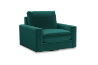 Edgewater Joya Green Swivel Chair