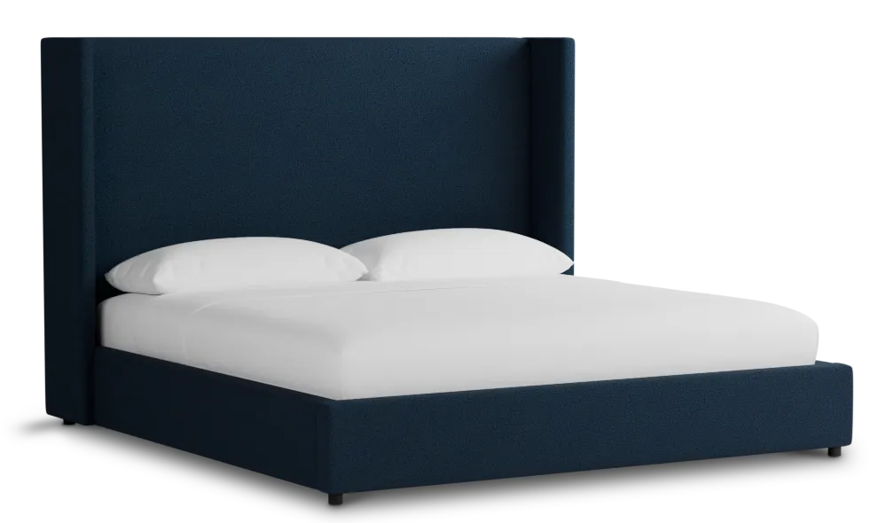 Captiva Elite Navy 60" Upholstered Shelter Bed