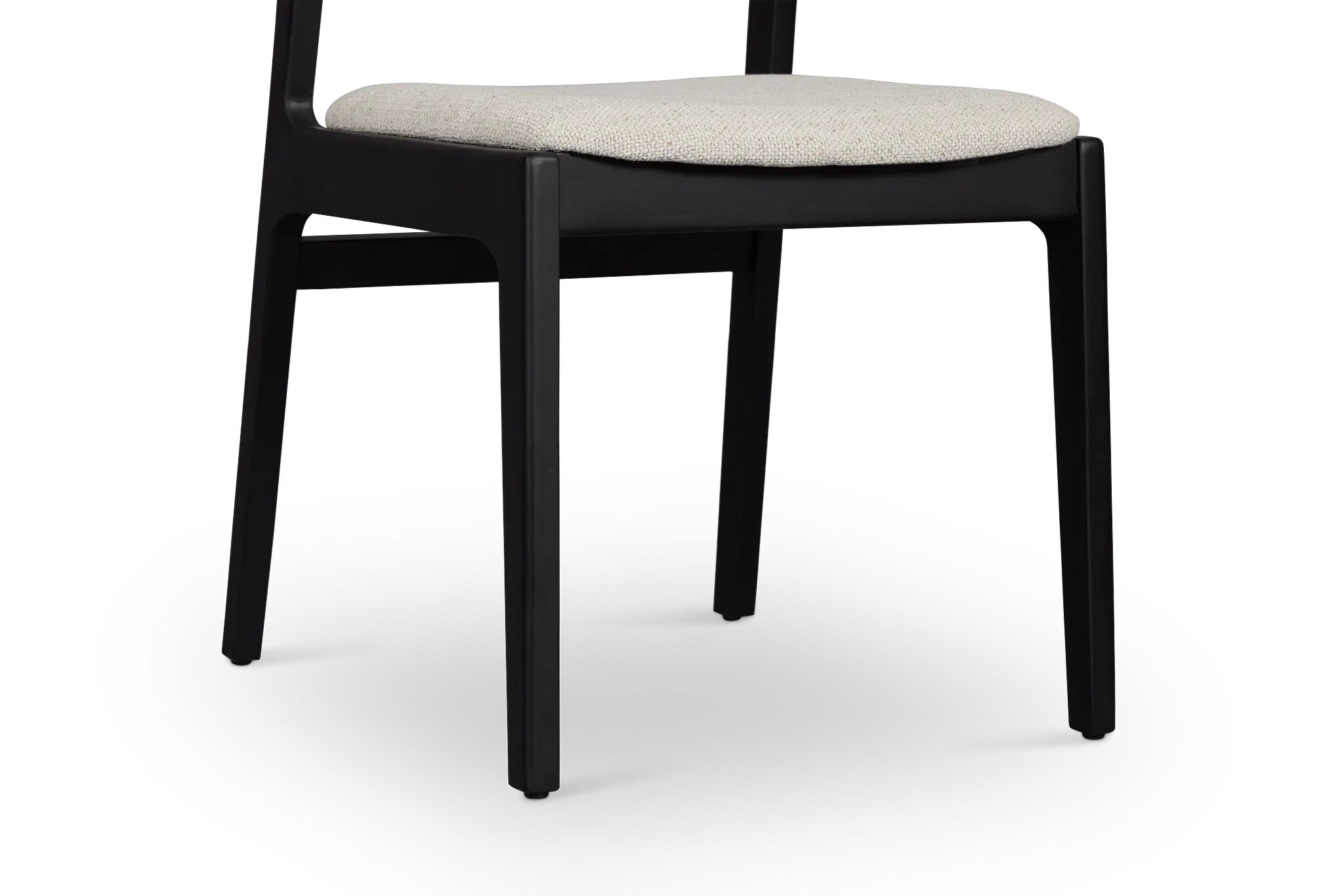 Santorini Black Upholstered Side Chair