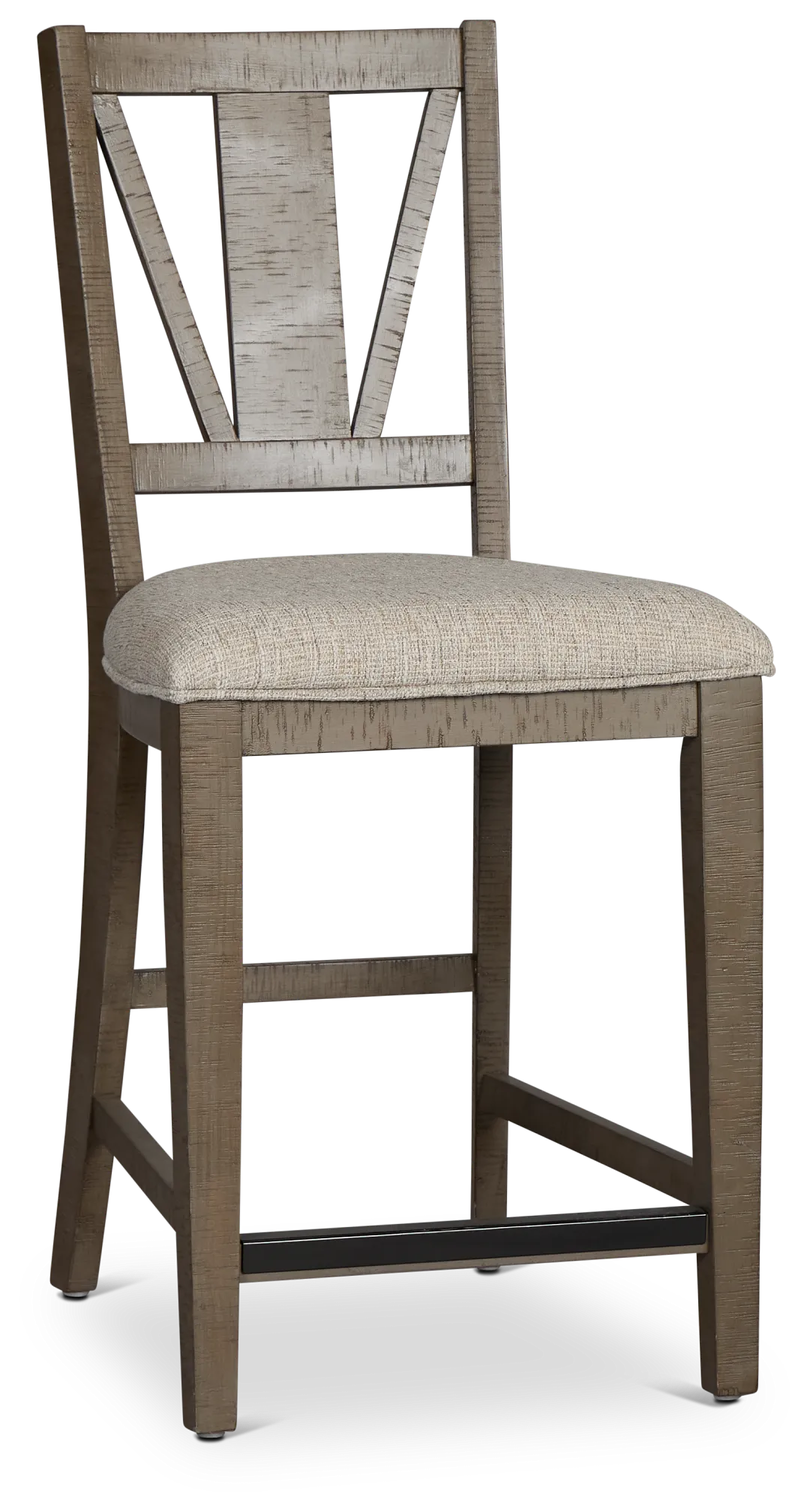Heron Cove Light Tone 24" Upholstered Barstool