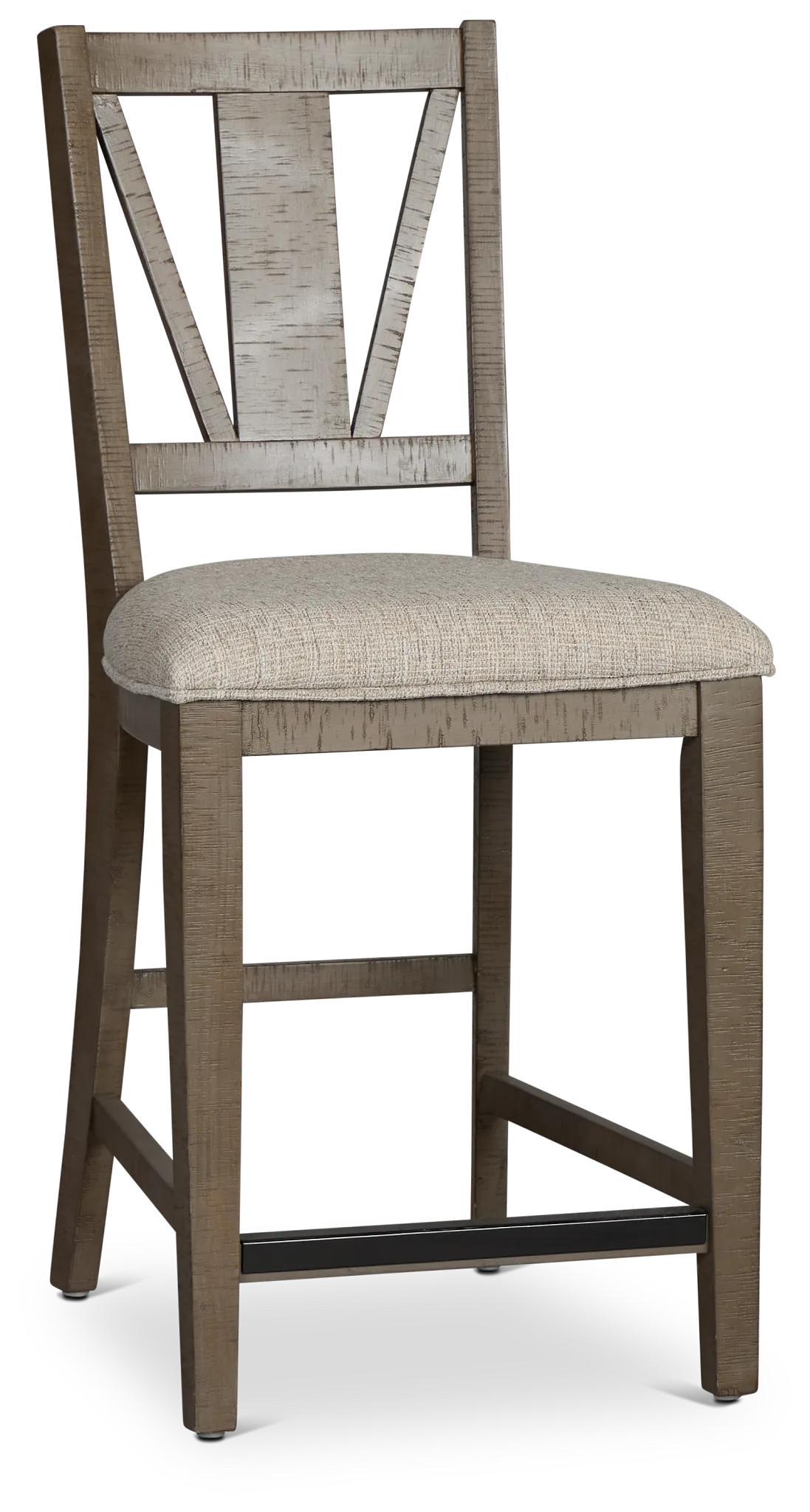 Heron Cove Light Tone 24" Upholstered Barstool