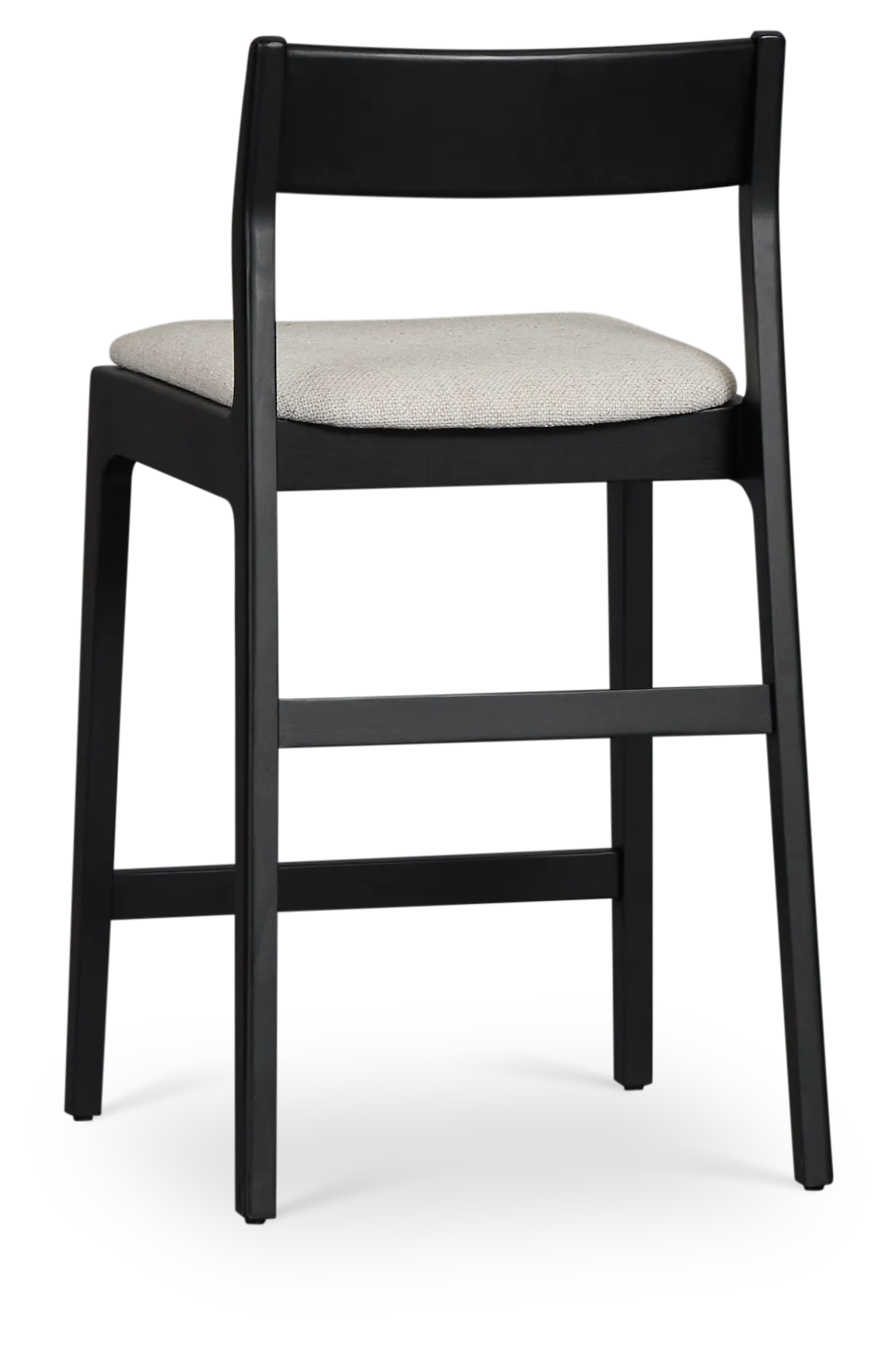 Santorini Black 24" Upholstered Barstool