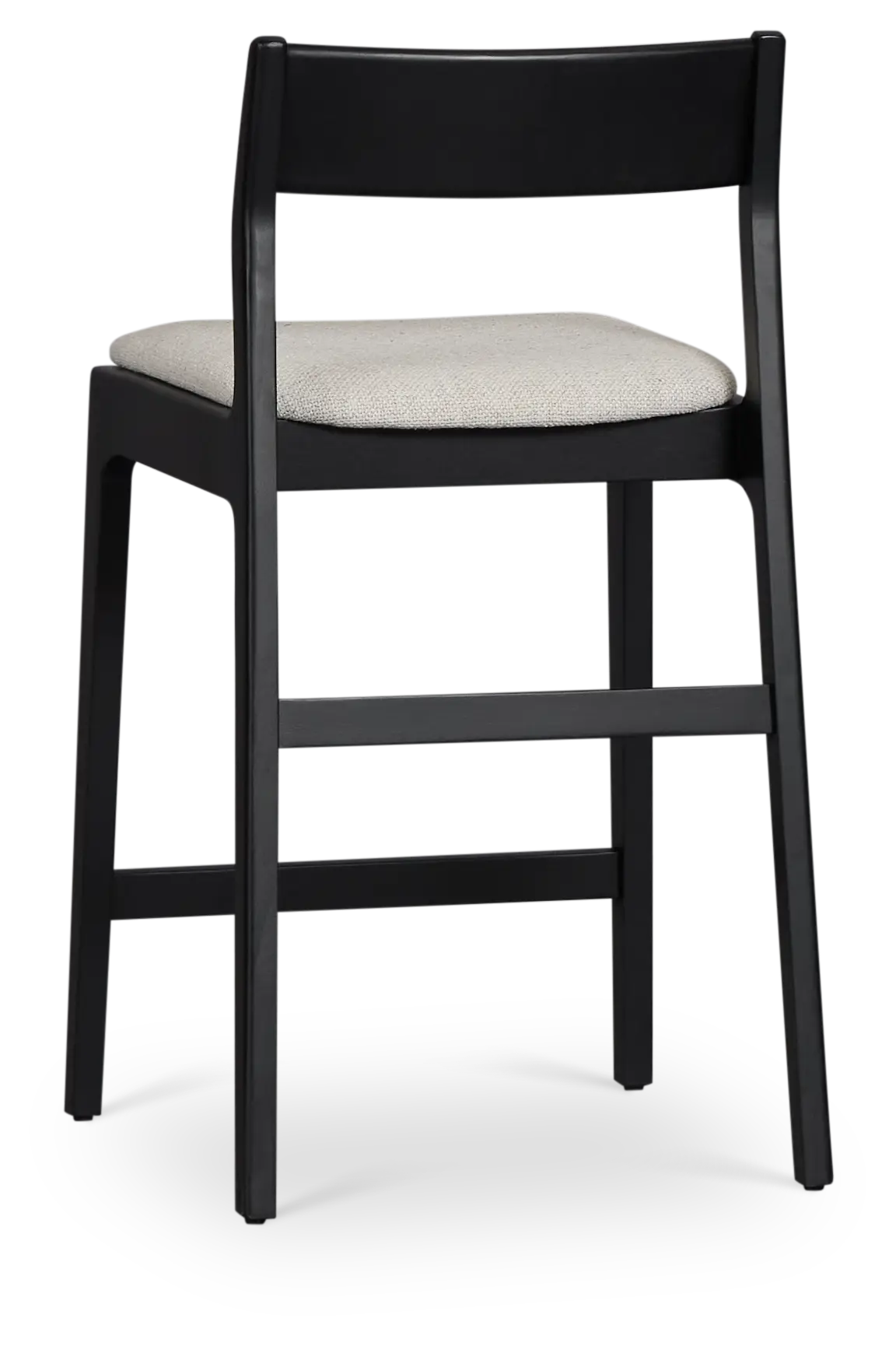Santorini Black 24" Upholstered Barstool Santorini Black 24" Upholstered Barstool