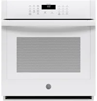 Ge 3000 Series White 27" Single Electric Oven