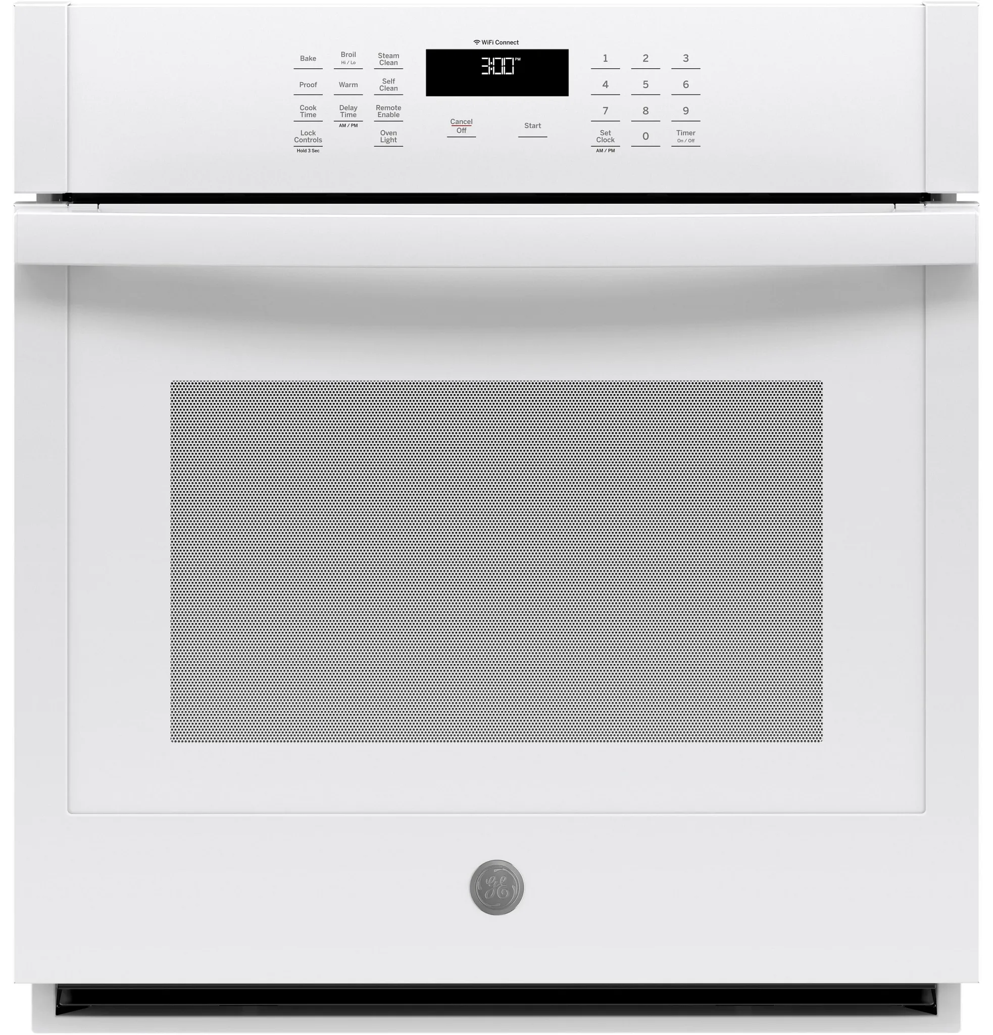 Ge 3000 Series White 27" Single Electric Oven