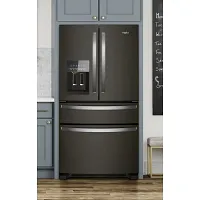 Whirlpool 3636 Series Black Stnl Steel French Door Refrigerator