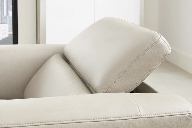 Melody Light Gray Micro Power Recliner