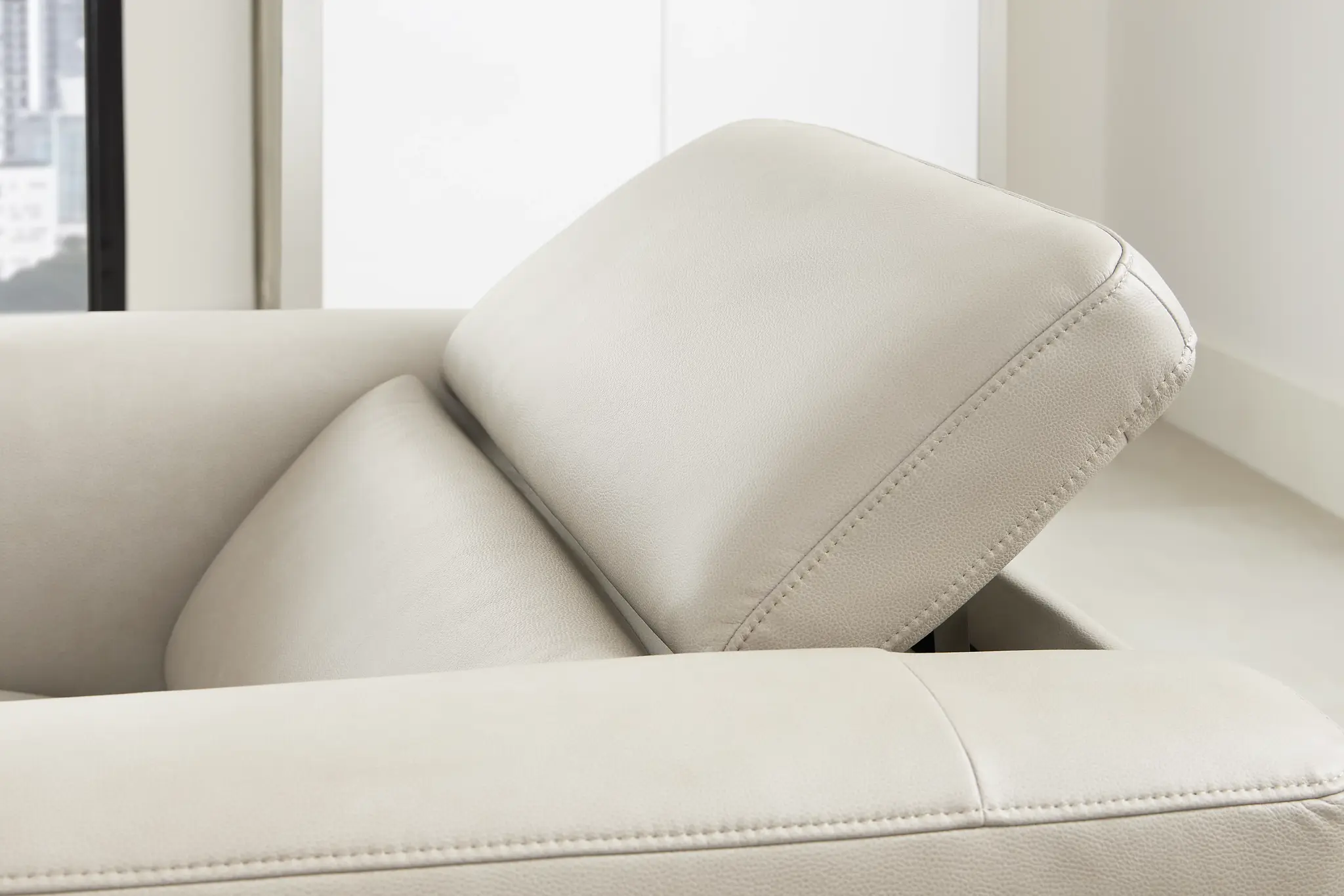 Melody Light Gray Micro Power Recliner Melody Light Gray Micro Power Recliner