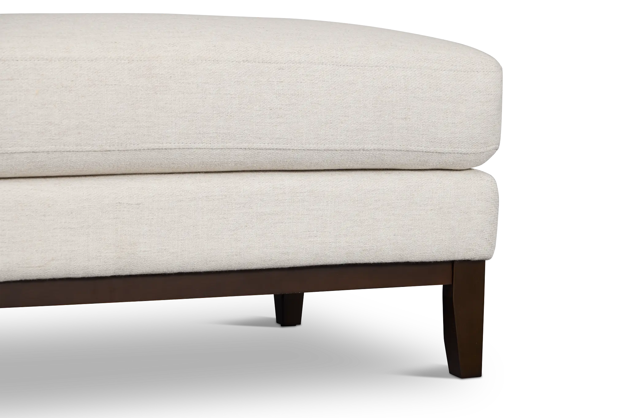 Wesley Light Beige Fabric Ottoman Wesley Light Beige Fabric Ottoman
