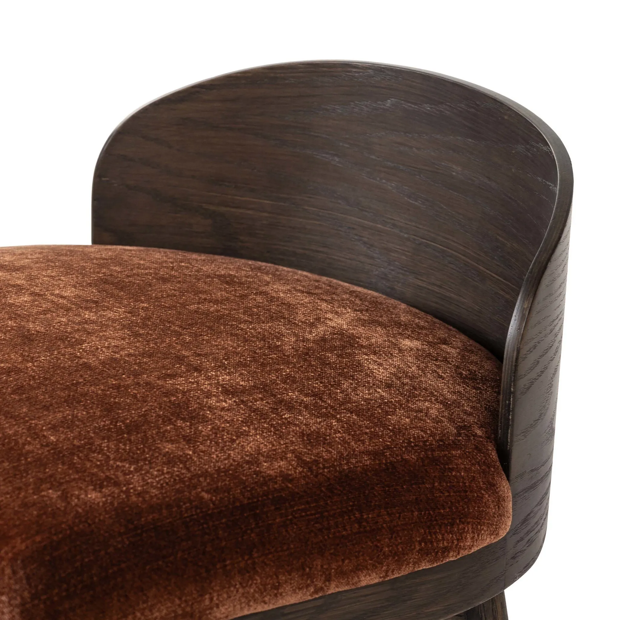 Four Hands Cloris Dark Tone 30" Upholstered Barstool