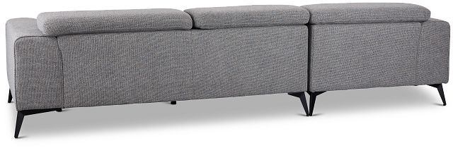 Alina Dark Gray Fabric Left Chaise Sectional