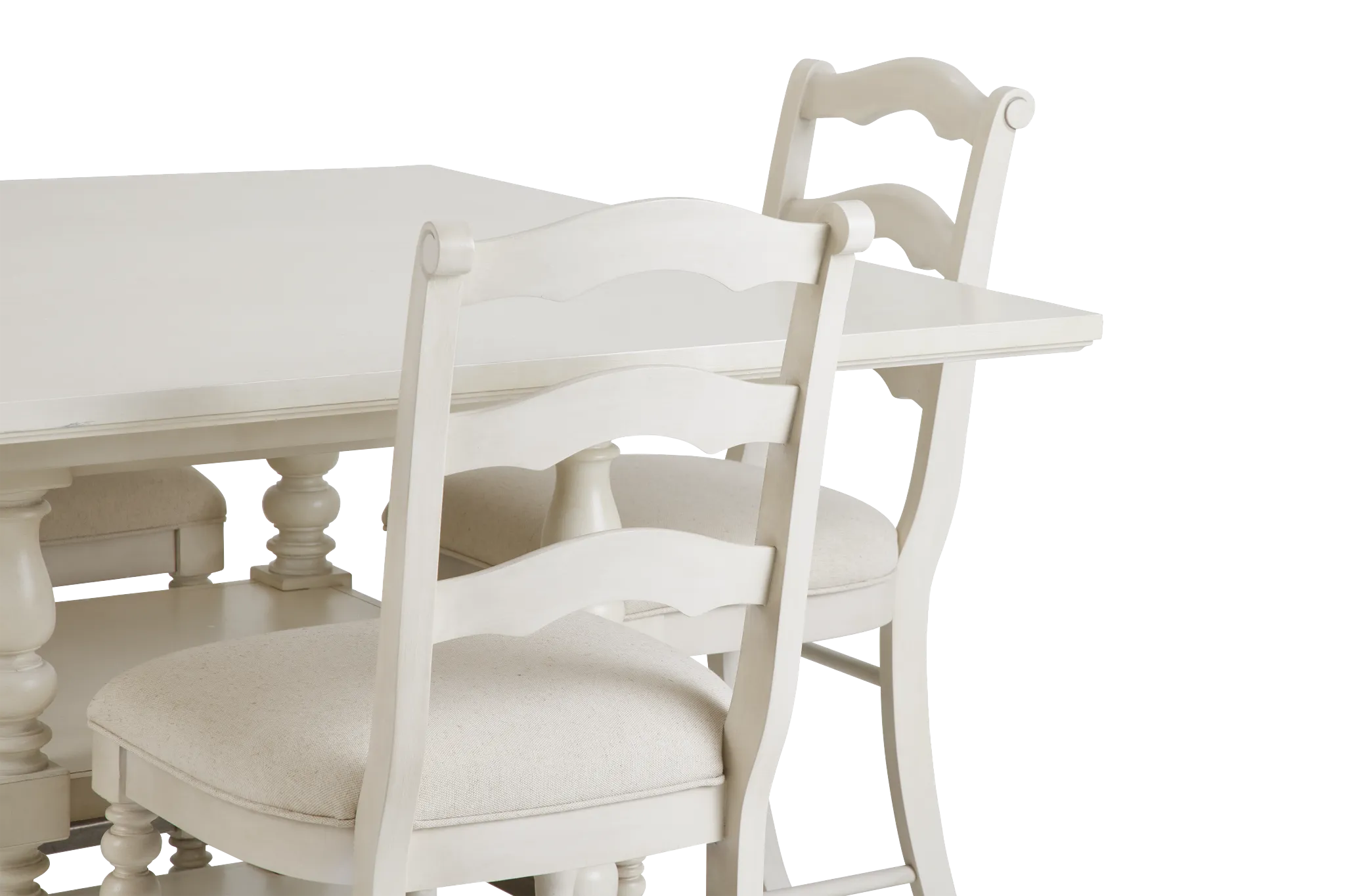 Savannah Ivory High Table & 4 Barstools