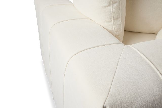 Cruz White Fabric 3 Piece Modular Sofa