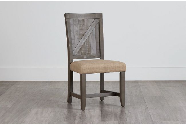 Taryn Gray Wood Side Chair
