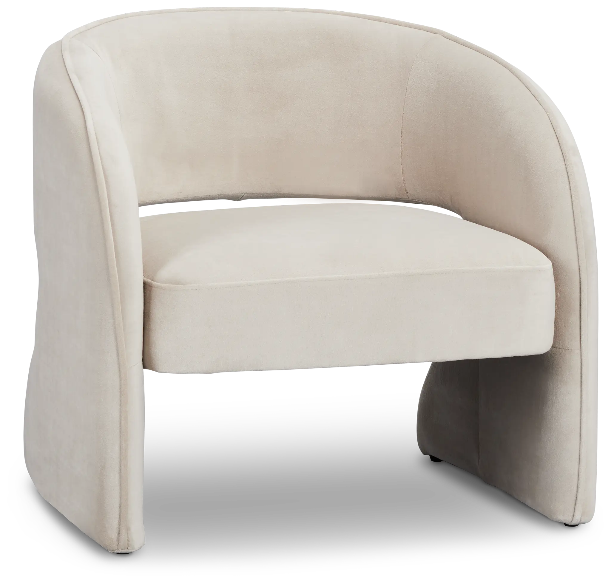 Noel Light Beige Velvet Accent Chair Noel Light Beige Velvet Accent Chair