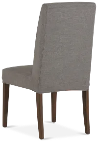 Harbor Dark Gray Short Slipcover Chair With Medium-tone Leg
