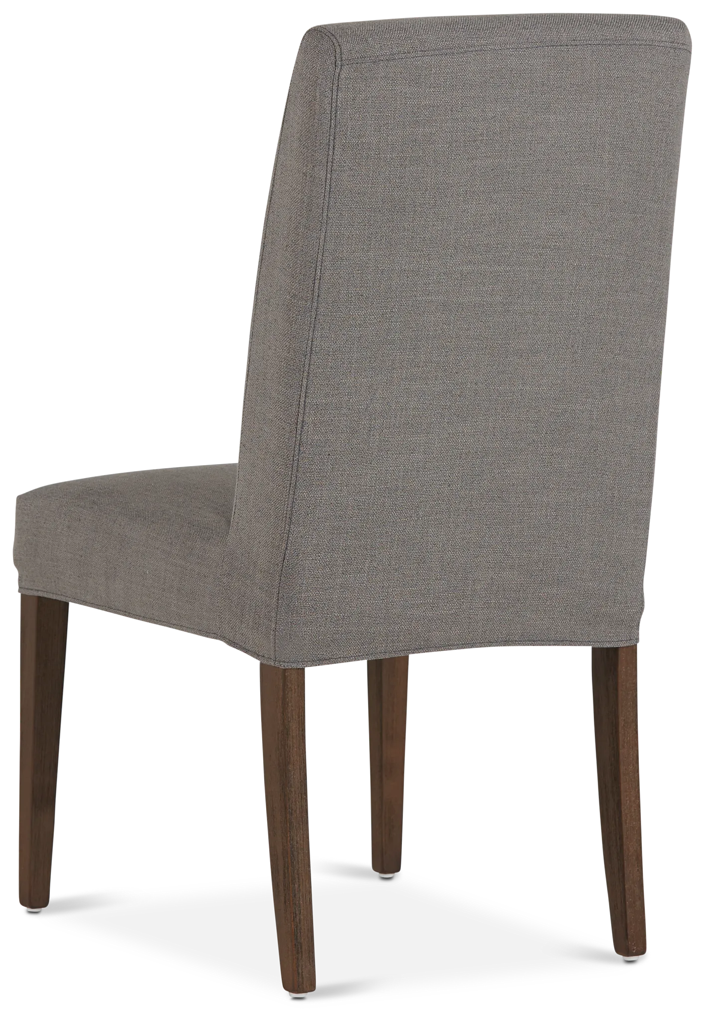 Harbor Dark Gray Short Slipcover Chair With Medium-tone Leg