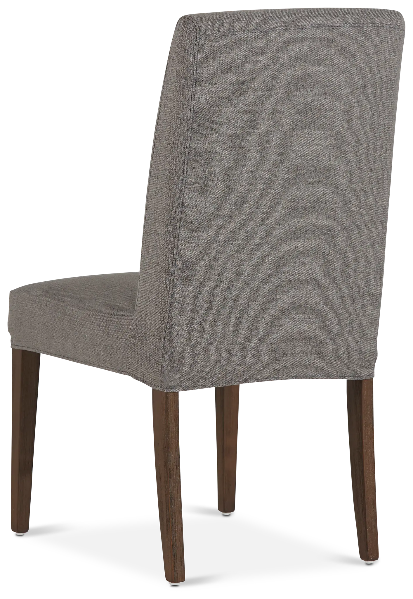 Harbor Dark Gray Short Slipcover Chair With Medium-tone Leg Harbor Dark Gray Short Slipcover Chair With Medium-tone Leg