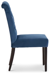 Sloane Dark Blue Upholstered Side Chair