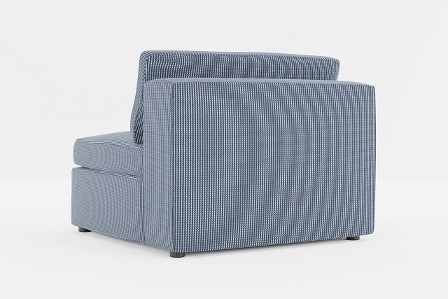 Destin Lucy Navy Fabric Armless Chair