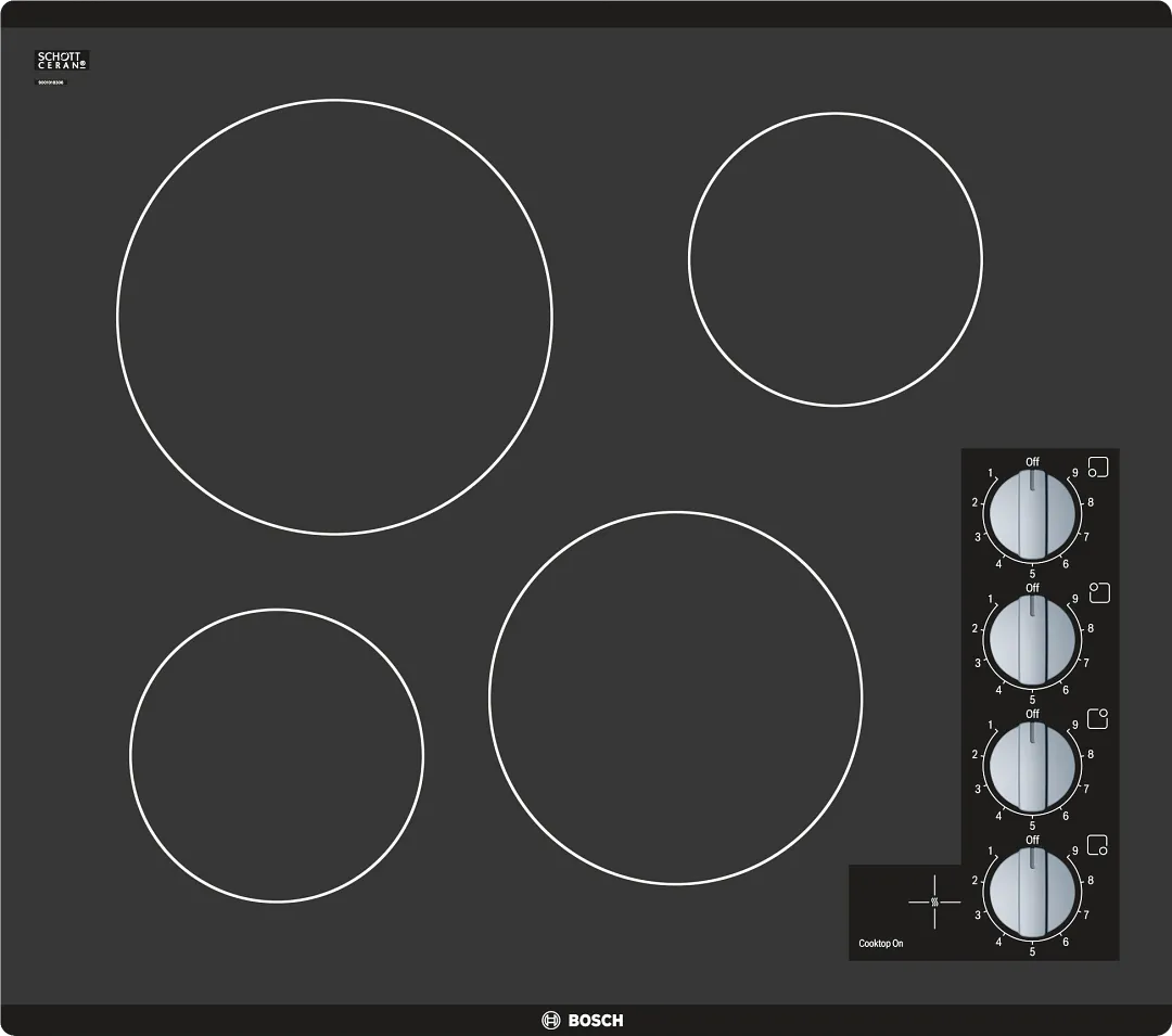 Bosch 500 Series Black 24" Electric Cook Top