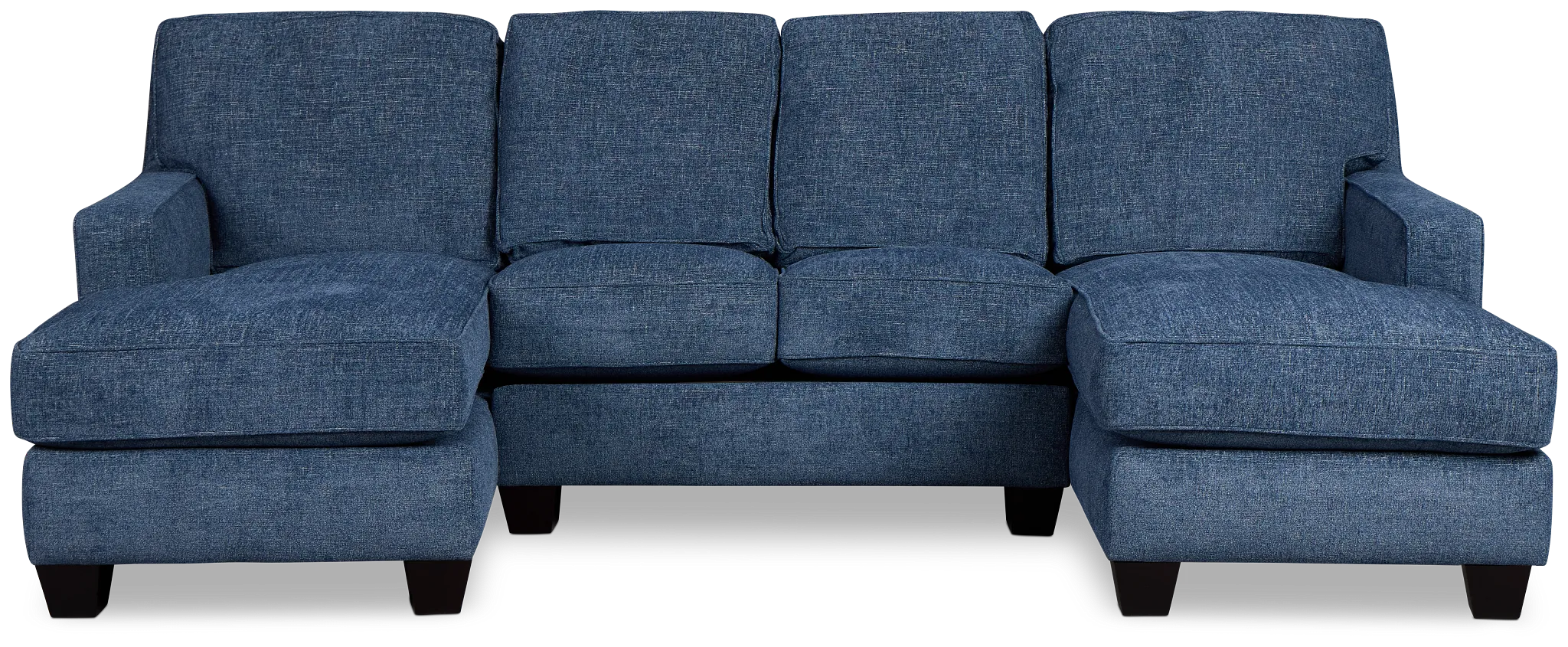 Andie Blue Fabric U-shaped Sectional