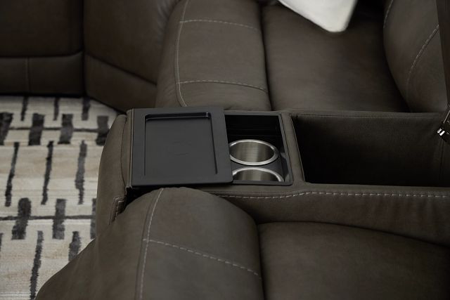 Jayden Gray Micro Medium Triple Power 2-arm Sectional