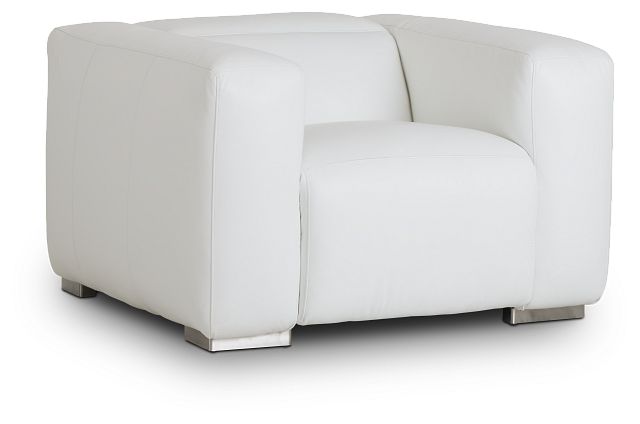 Copa White Leather Power Recliner (2)
