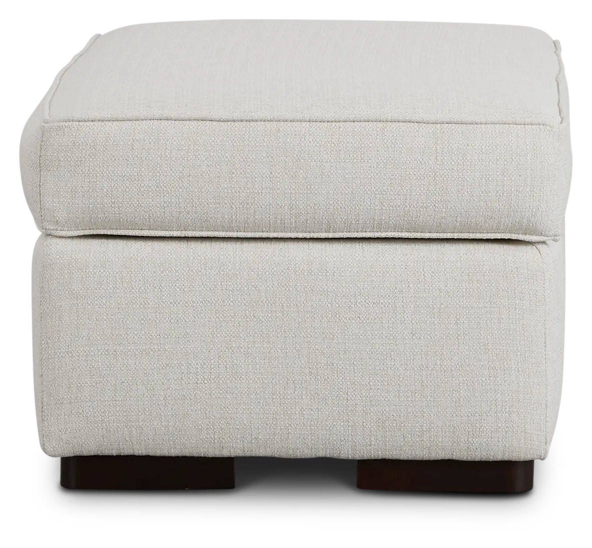 Austin White Fabric Ottoman Austin White Fabric Ottoman
