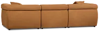 Aria Medium Brown Micro Immersive 3-piece Modular Sofa