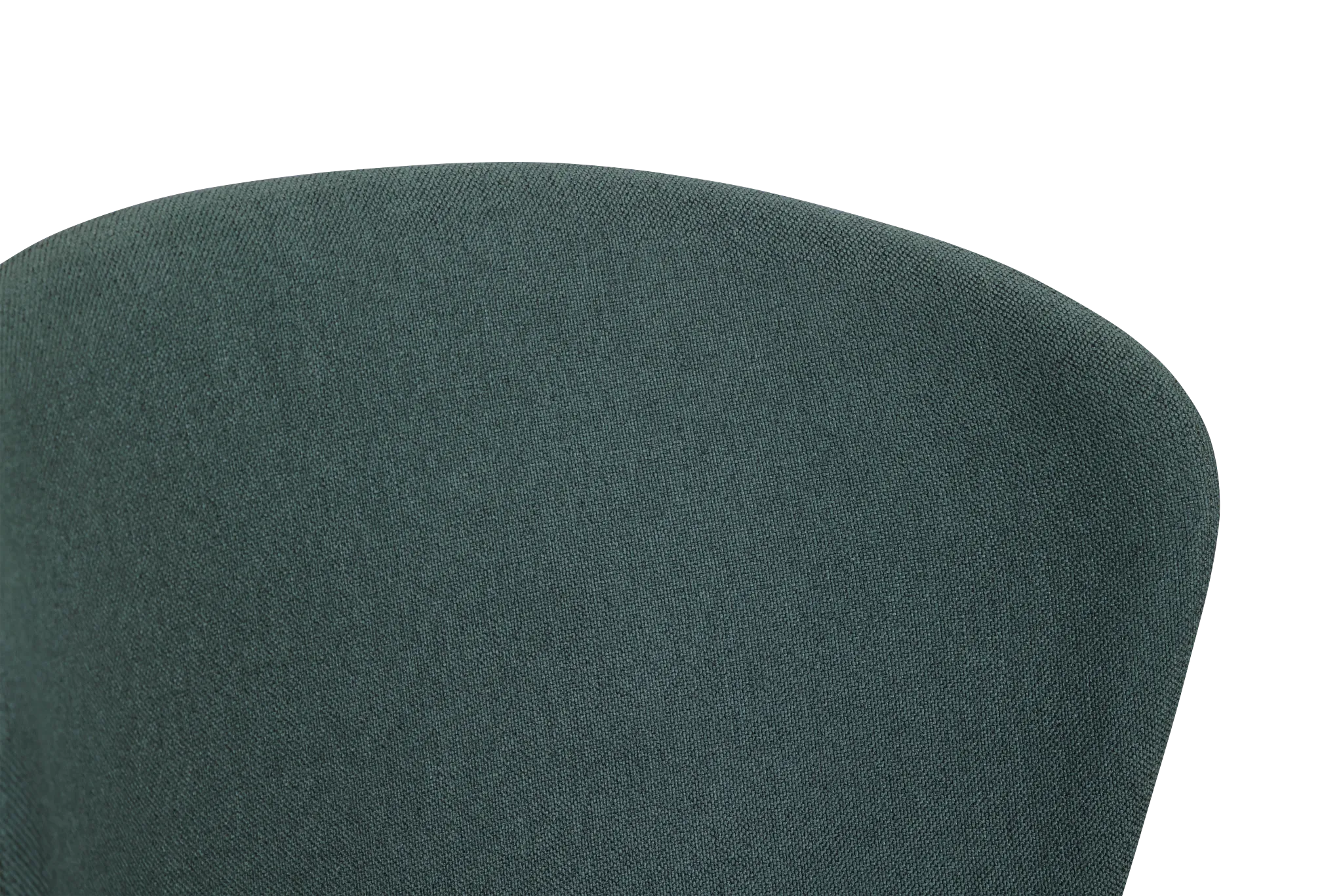 Nomad Dark Green Upholstered Side Chair W/ Black Legs