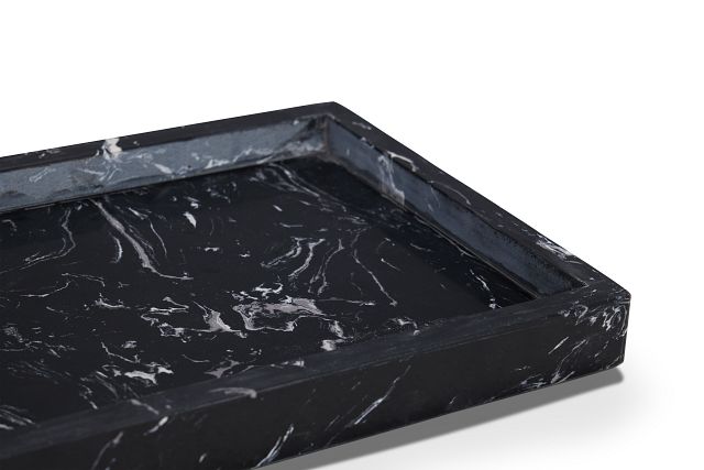 Candice Black Marble Tray