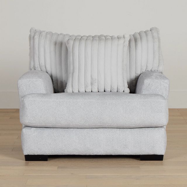 Kylie Light Gray Fabric Chair