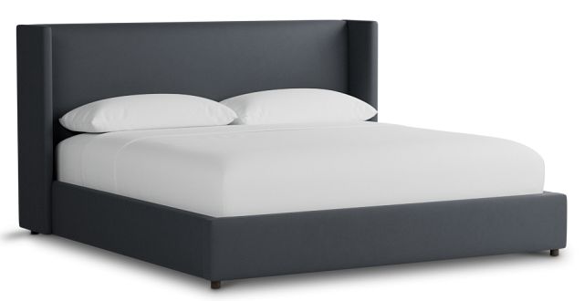 Captiva Joya Gray 48" Upholstered Shelter Bed
