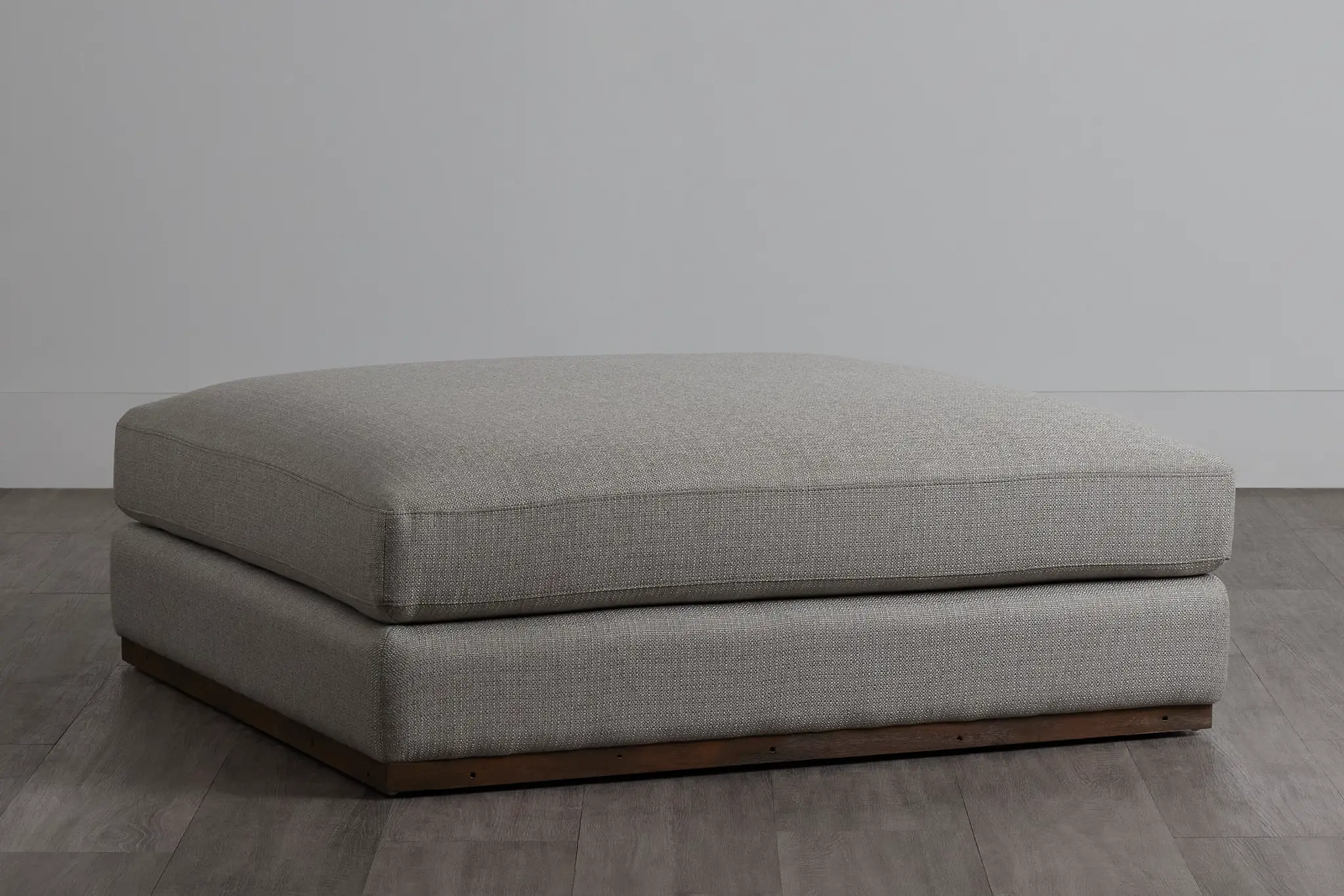 Mckenzie Light Gray Square Large Ottoman Mckenzie Light Gray Square Large Ottoman