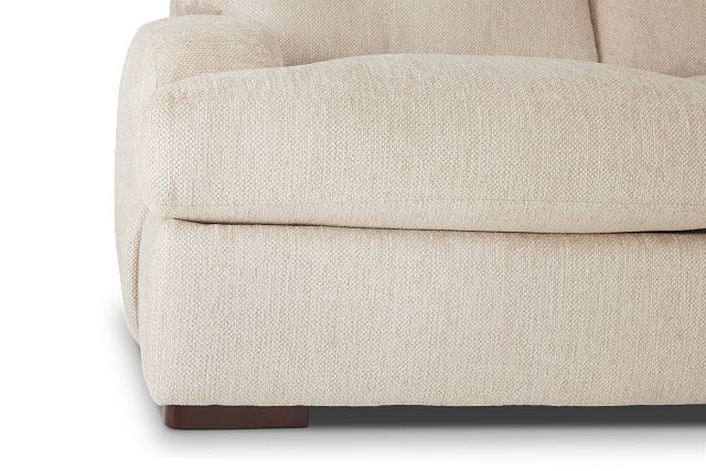 Alpha Beige Fabric Medium Right Chaise Sectional