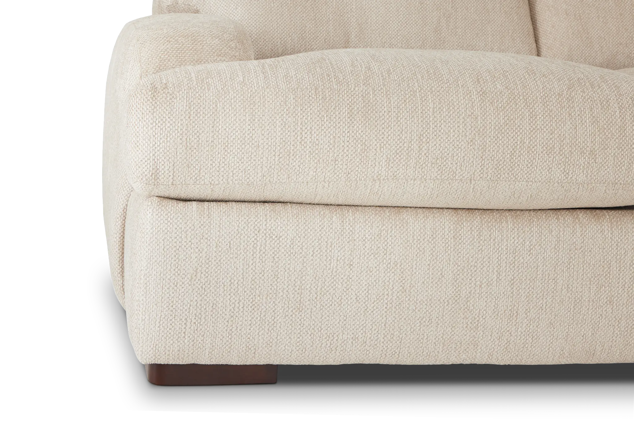 Alpha Beige Fabric Medium Right Chaise Sectional Alpha Beige Fabric Medium Right Chaise Sectional