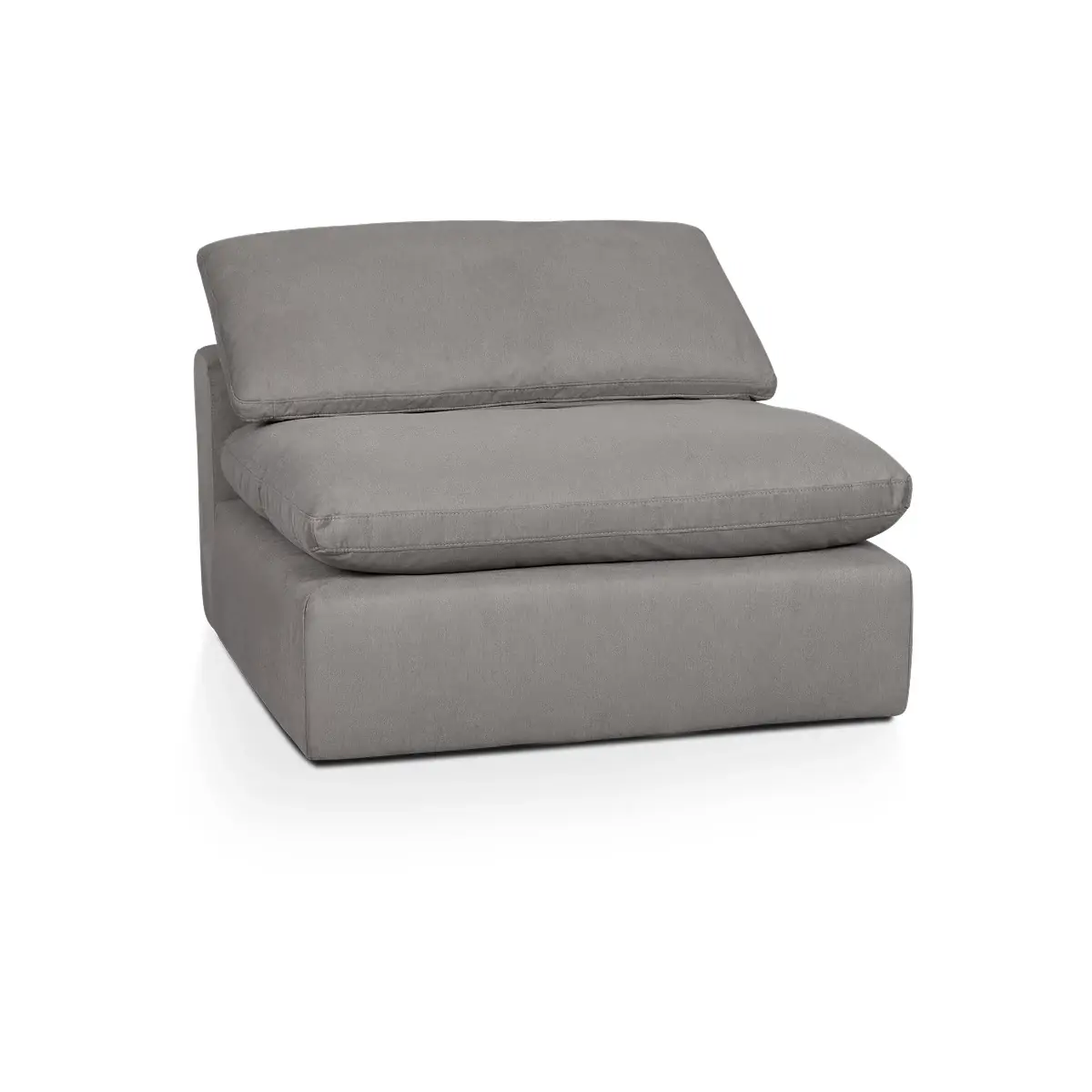Nixon Light Gray Fabric Armless Chair Nixon Light Gray Fabric Armless Chair