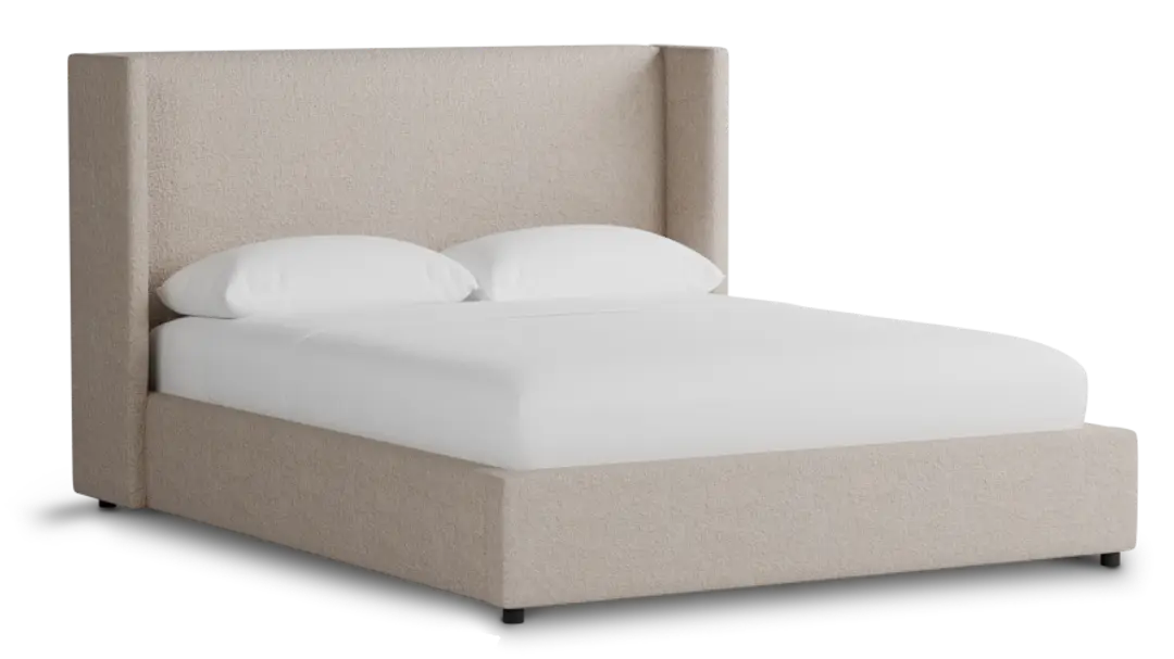 Captiva Elite Taupe 48" Upholstered Shelter Bed Captiva Elite Taupe 48" Upholstered Shelter Bed