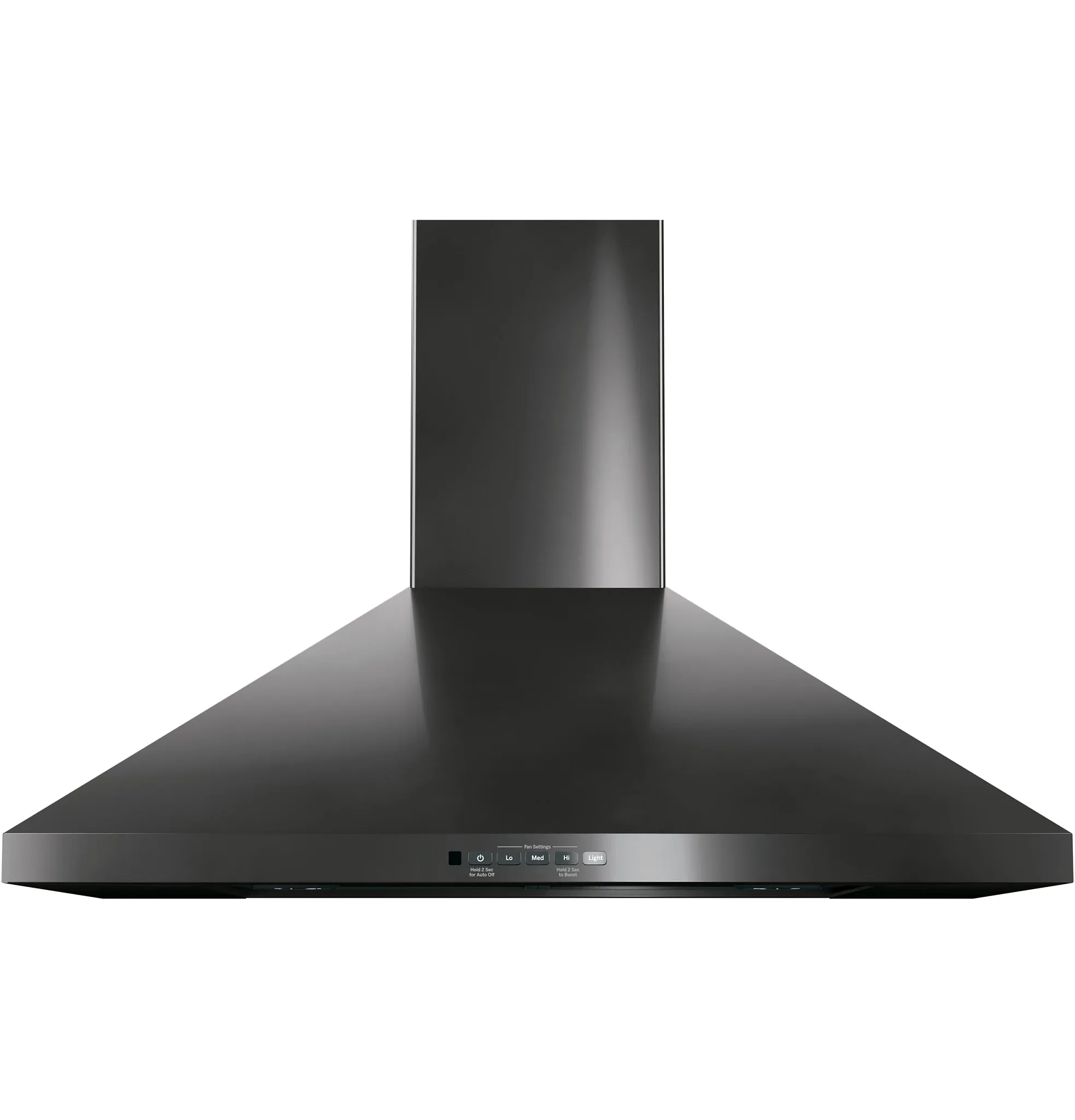 Ge 5301 Series Black 30" Wall Mount Canopy Hood