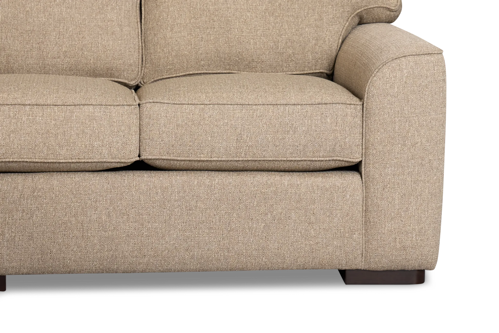 Sinclair Brown Fabric Small Two-arm Sectional