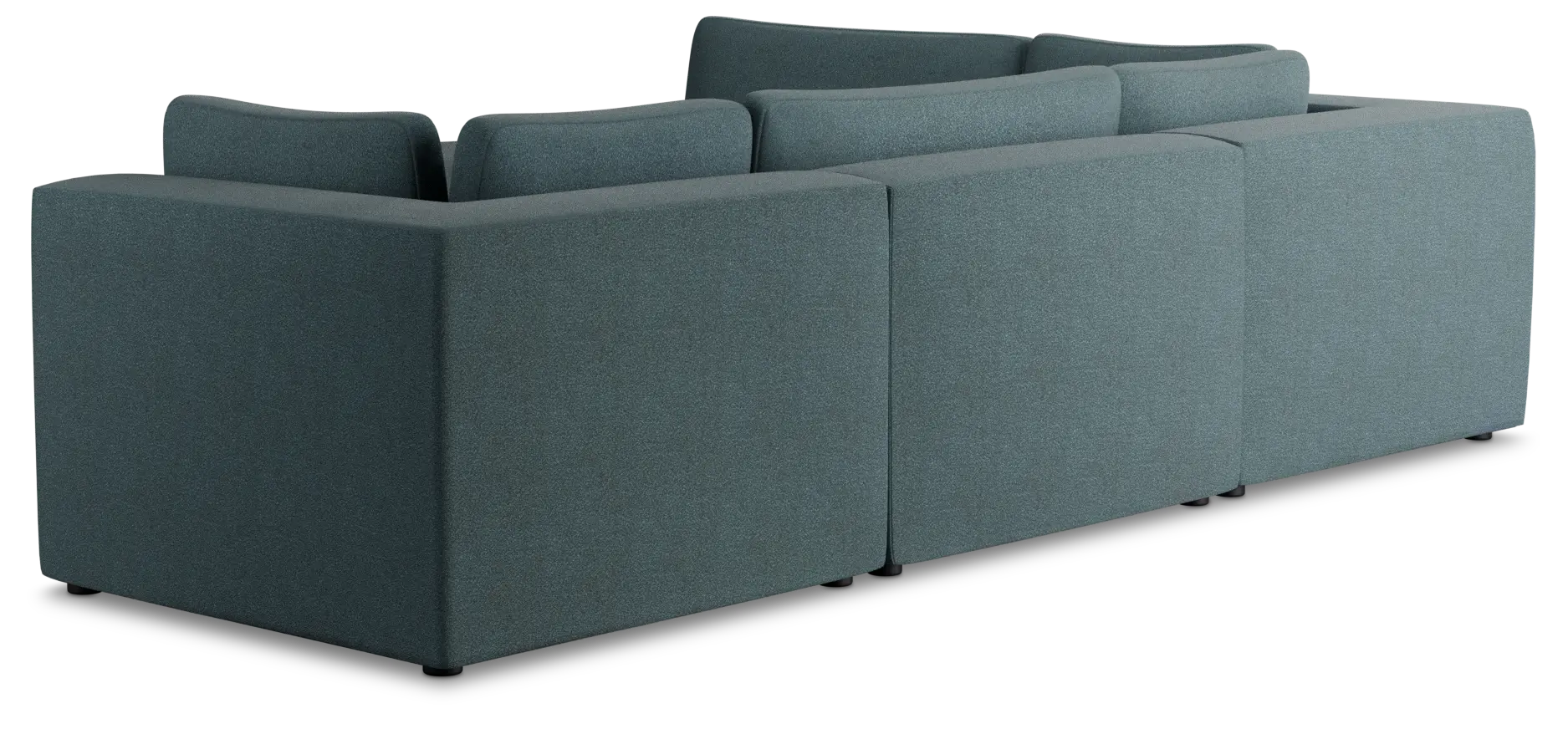 Destin Sutton Blue Fabric 5pc Bumper Sectional Destin Sutton Blue Fabric 5pc Bumper Sectional