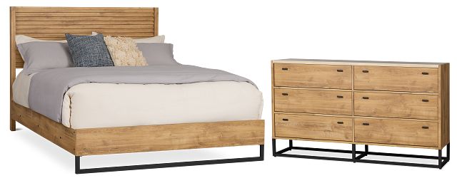 Perry Light Tone Panel Bedroom