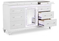 Milan White Door Dresser