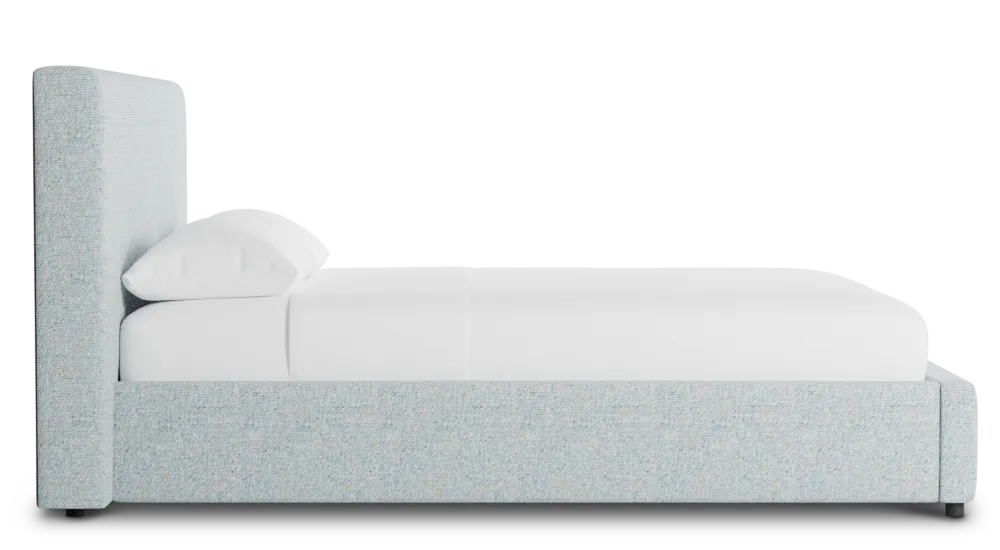 Grayton Natural Beauty Light Blue 44" Upholstered Platform Bed