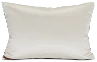 Langston Blue Velvet Lumbar Accent Pillow