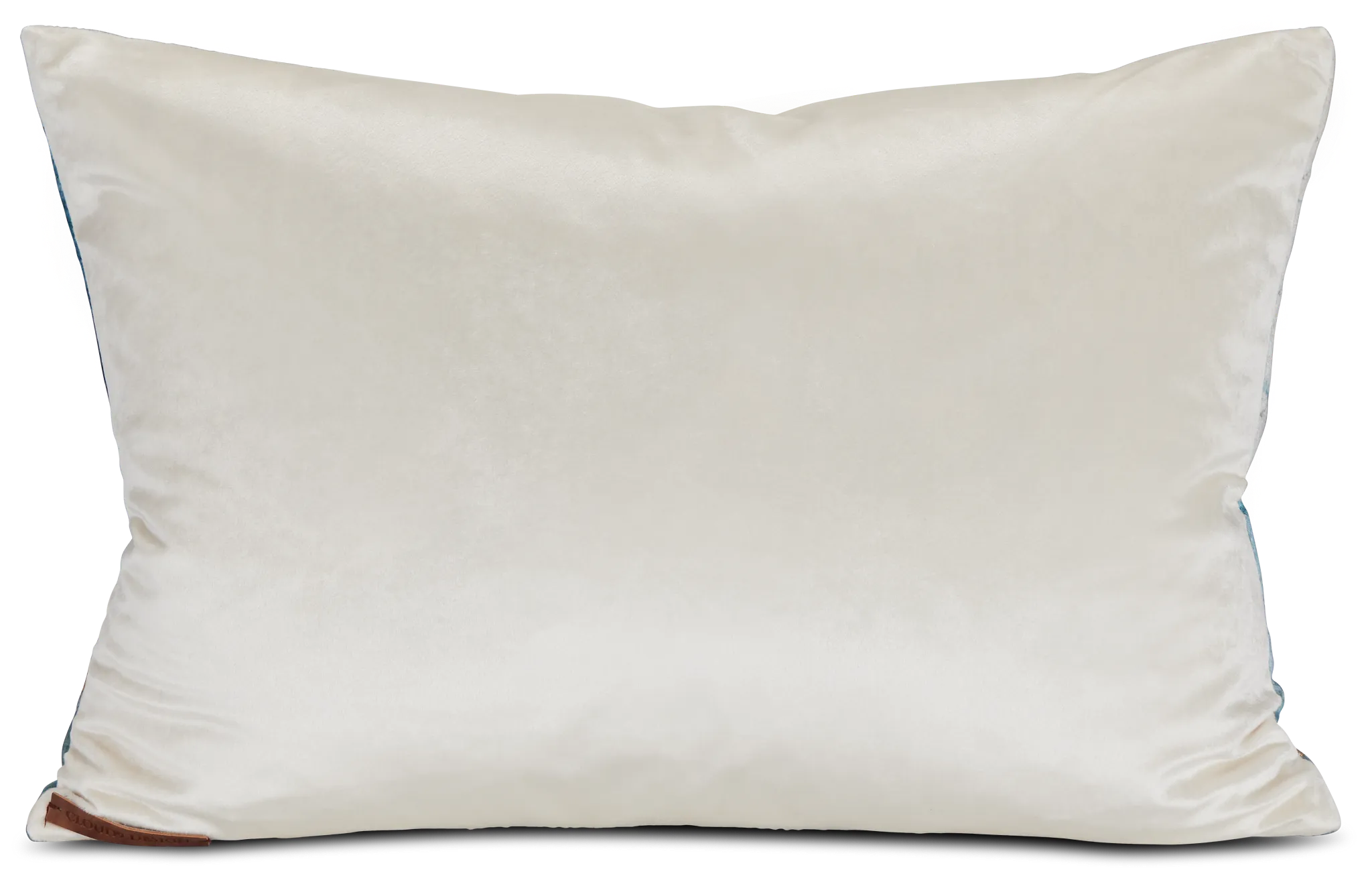 Langston Blue Velvet Lumbar Accent Pillow