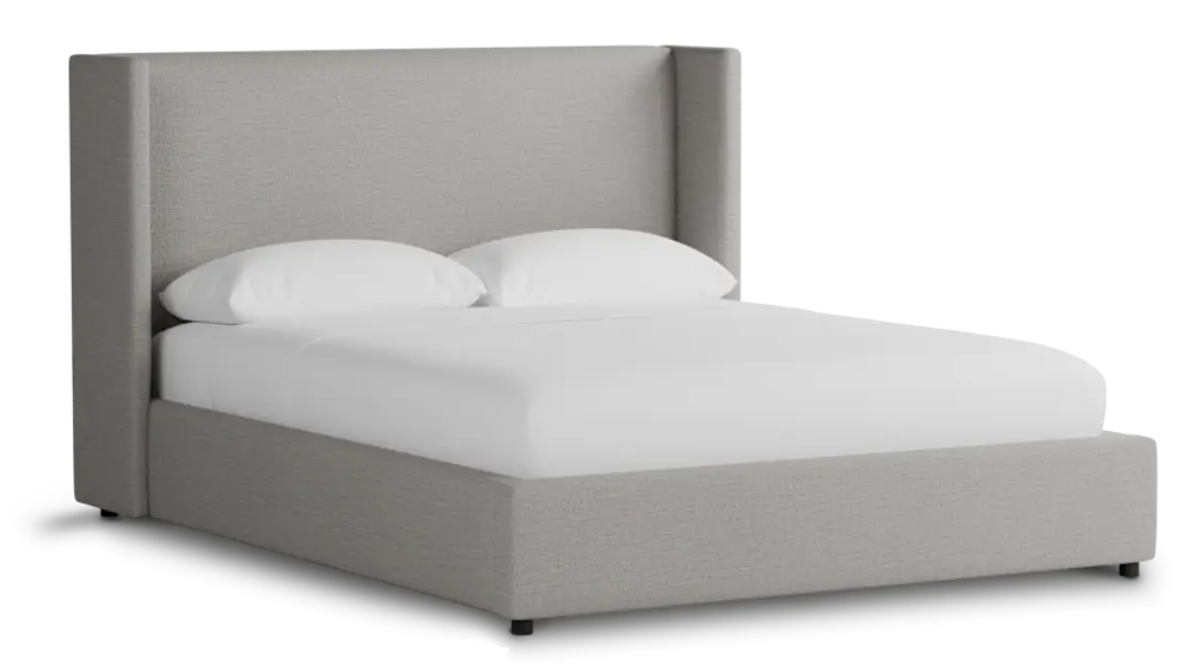 Captiva Maguire Gray 48" Upholstered Shelter Bed Captiva Maguire Gray 48" Upholstered Shelter Bed